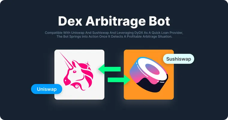 DEX arbitrage bot trading between Uniswap and SushiSwap